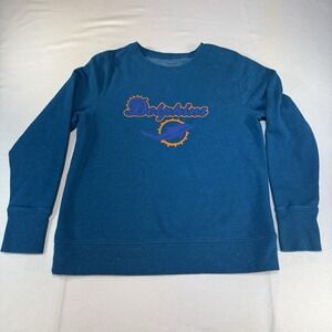 Miami Dolphins NFL Women's Large Crew Neck Teal Blue Green Sweatshirt Official